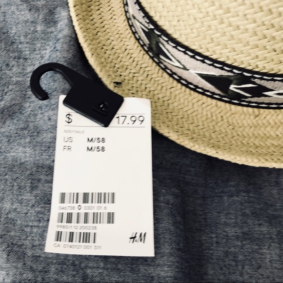 NWT H&M Straw Hat - Picture 3 of 3